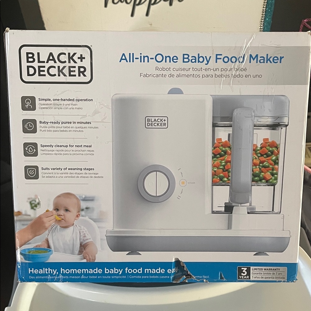 Black & Decker White Baby Food Maker